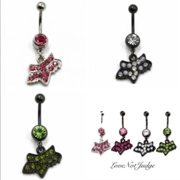 NEW set of 2 FOX RACING NAVEL BELLY RINGS - Picture 6 of 6